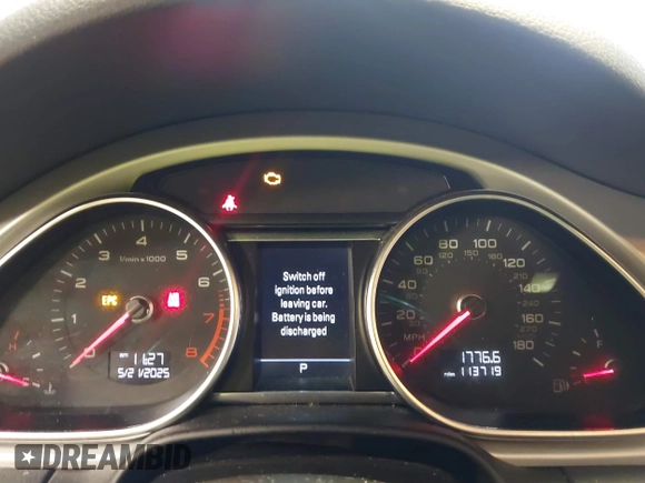 2014 Audi Q7 Premium Plus with VIN WA1LGAFE7ED003294, listed as a IAAI auction lot 42318454 with 113,719 mi miles and . Bid and sale history available at DreamBid. Image 7.