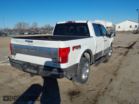 2020 Ford F-150 XL z VIN 1FTEW1E4XLFB47417, wystawiony jako IAAI lot #41431301 z przebiegiem 55 600 mil mil oraz . Historia ofert i sprzedaży dostępna na DreamBid. Obrazek 4.