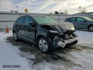 2021 Hyundai Kona Electric Limited with VIN KM8K33AG9MU106826, listed as a Copart auction lot 41995415 with 10,886 mi miles and Salvage Title. Bid and sale history available at carsss.com. Image 11.