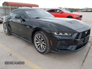 2024 Ford Mustang GT with VIN 1FA6P8CF1R5418108, listed as a IAAI auction lot 41692222 with 12,068 mi miles. Bid and sale history available at carsss.com. Image 1.