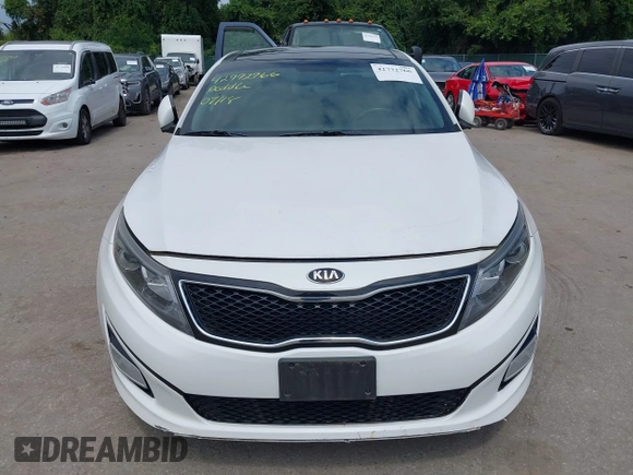 2015 Kia Optima EX with VIN 5XXGN4A77FG452747, listed as a IAAI auction lot 42772766 with 97,243 mi miles and . Bid and sale history available at DreamBid. Image 6.