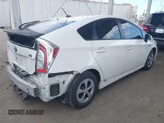 2013 Toyota Prius One with VIN JTDKN3DU1D5607042, listed as a IAAI auction lot 42050779 with 119,586 mi miles. Bid and sale history available at carsss.com. Image 4.