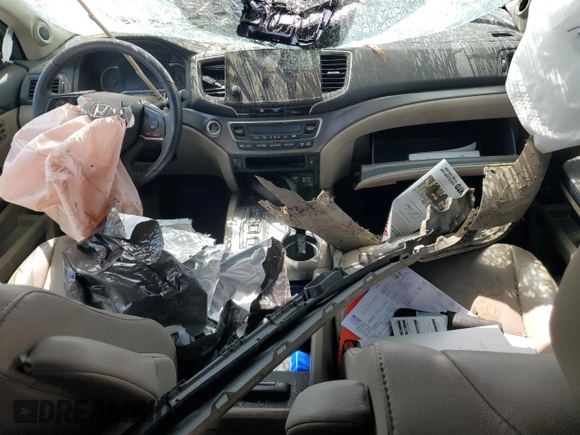 2021 Honda Pilot EX-L with VIN 5FNYF6H51MB004537, listed as a Copart auction lot 51139835 with Not Provided miles and Salvage Title. Bid and sale history available at DreamBid. Image 8.