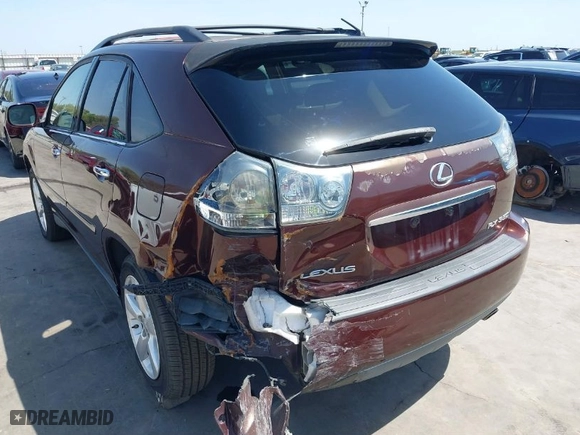 2008 Lexus RX 350 with VIN JTJGK31U789850921, listed as a IAAI auction lot 41676196 with 199,320 mi miles. Bid and sale history available at carsss.com. Image 3.