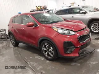 2020 Kia Sportage LX with VIN KNDPM3AC2L7648366, listed as a IAAI auction lot 41675795 with 18,745 mi miles. Bid and sale history available at carsss.com. Image 1.