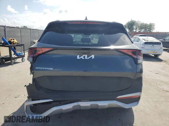 2025 Kia Sportage EX with VIN 5XYK33DF2SG242298, listed as a Copart auction lot 52529235 with 2,248 mi miles and Salvage Title. Bid and sale history available at carsss.com. Image 6.