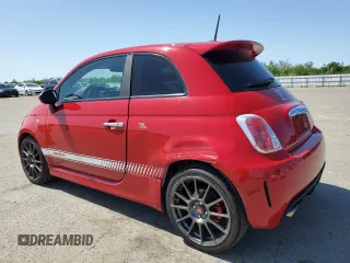 2015 FIAT 500 Abarth with VIN 3C3CFFFHXFT544825, listed as a Copart auction lot 51811145 with 91,020 mi miles and Salvage Title. Bid and sale history available at carsss.com. Image 2.