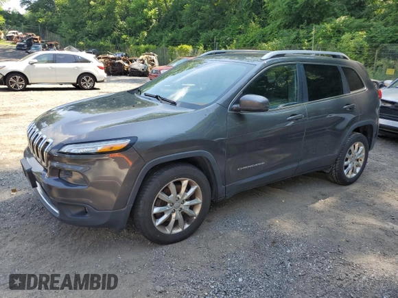 2016 Jeep Cherokee Limited z VIN 1C4PJMDB0GW172308, wystawiony jako Copart lot #62772855 z przebiegiem 146 834 mil mil oraz Czysty tytuł • Clean title. Historia ofert i sprzedaży dostępna na DreamBid. Obrazek 1.