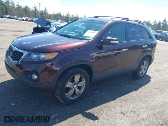 2012 Kia Sorento EX with VIN 5XYKU3A65CG299100, listed as a IAAI auction lot 42098445 with 172,203 mi miles. Bid and sale history available at carsss.com. Image 2.