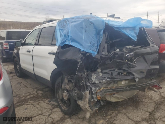 2018 Ford Police Interceptor Utility with VIN 1FM5K8AR7JGA72507, listed as a Copart auction lot 49253955 with 0 mi miles and Clean Title. Bid and sale history available at carsss.com. Image 2.