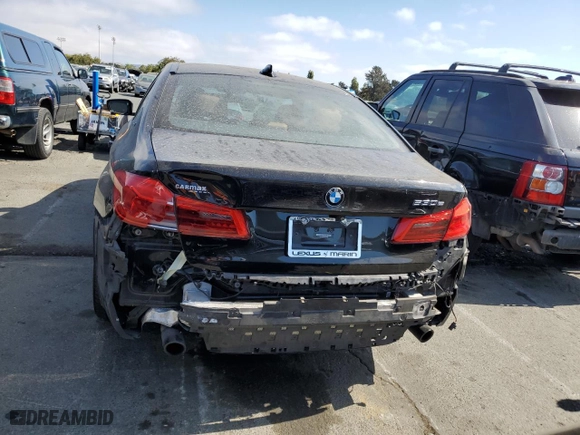 2019 BMW 5 Series 530e iPerformance with VIN WBAJA9C52KB393632, listed as a Copart auction lot 72592244 with 81,120 mi miles and Salvage Title. Bid and sale history available at carsss.com. Image 6.