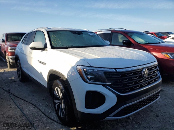 2024 Volkswagen Atlas Cross Sport 2.0T SE with VIN 1V2DE2CA8RC224596, listed as a Copart auction lot 74582794 with 0 mi miles and Salvage Title. Bid and sale history available at carsss.com. Image 4.