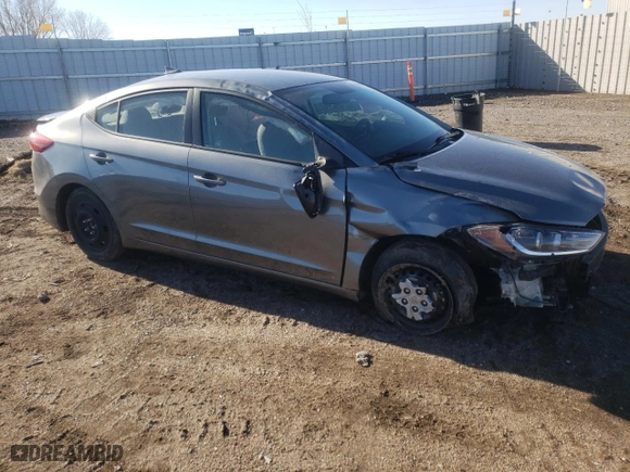 2017 Hyundai Elantra SE with VIN KMHD74LF0HU327891, listed as a Copart auction lot 77912394 with 63,319 mi miles and Salvage Title. Bid and sale history available at carsss.com. Image 4.