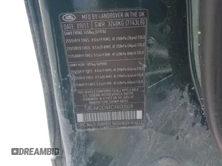 2012 Land Rover LR4 Lux с VIN SALAK2D44CA600504, выставлен на аукционе IAAI как лот 42314256 с пробегом 172 084 миль миль и . История ставок и продаж доступна на DreamBid. Изображение 9.