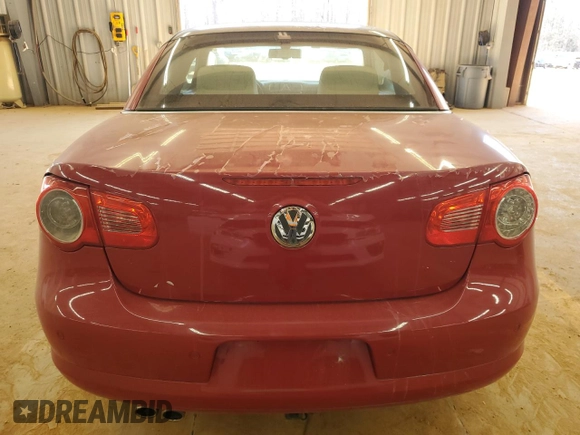 2008 Volkswagen Eos 3.2L with VIN WVWDB71F38V010883, listed as a Copart auction lot 46169745 with 189,772 mi miles and Salvage Title. Bid and sale history available at DreamBid. Image 6.
