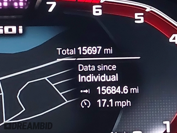 2023 BMW 8 Series with VIN WBAFY4C07PCM50546, listed as a IAAI auction lot 42403241 with 15,697 mi miles and . Bid and sale history available at DreamBid. Image 15.