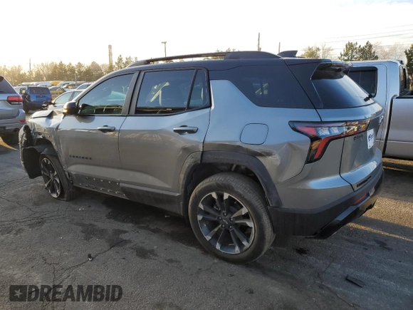 2025 Chevrolet Equinox AWD RS with VIN 3GNAXTEG2SL124579, listed as a Copart auction lot 47129755 with Not provided miles and Salvage title. Bid and sale history available at DreamBid. Image 2.