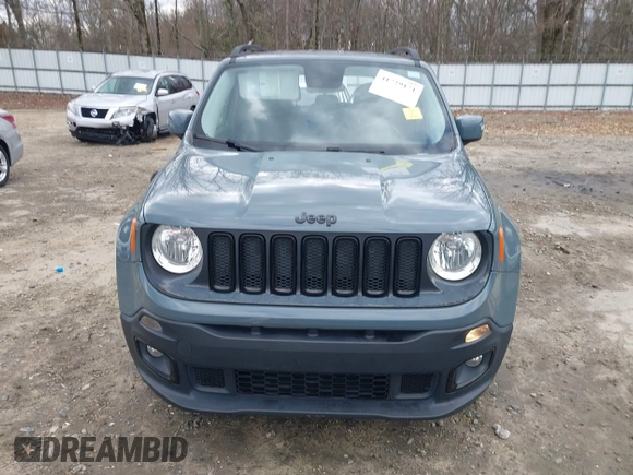 2017 Jeep Renegade Latitude with VIN ZACCJABB9HPF63259, listed as a IAAI auction lot 41729171 with 88,965 mi miles and . Bid and sale history available at DreamBid. Image 13.