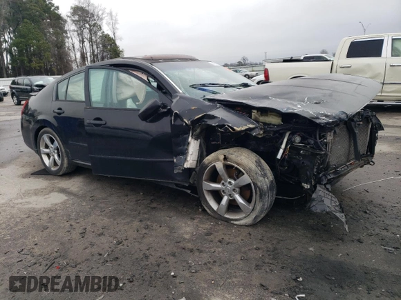 2008 Nissan Maxima 3.5 SL with VIN 1N4BA41E48C829886, listed as a Copart auction lot 44019875 with 0 mi miles and Salvage Title. Bid and sale history available at carsss.com. Image 4.