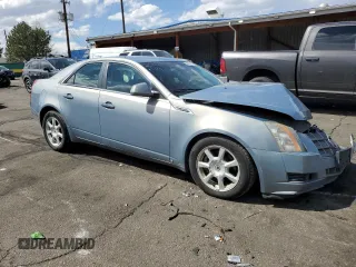 2008 Cadillac CTS RWD with VIN 1G6DF577880146676, listed as a Copart auction lot 53386615 with 172,648 mi miles and Salvage title. Bid and sale history available at DreamBid. Image 4.