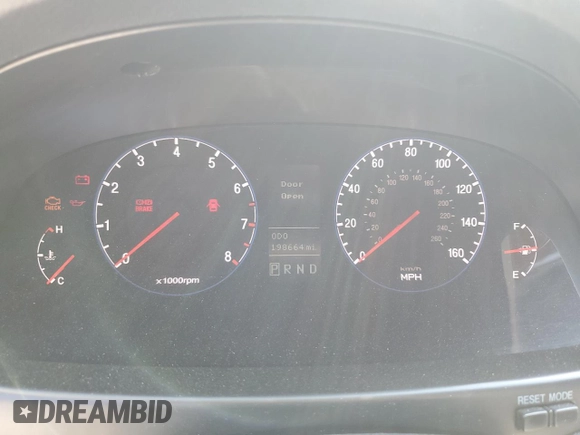 2007 Hyundai Azera SE with VIN KMHFC46F77A241607, listed as a Copart auction lot 59318345 with 198,664 mi miles and Salvage title. Bid and sale history available at DreamBid. Image 9.
