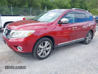 2013 Nissan Pathfinder SV with VIN 5N1AR2MM1DC641760, listed as a IAAI auction lot 42156769 with 149,850 mi miles and . Bid and sale history available at DreamBid. Image 2.