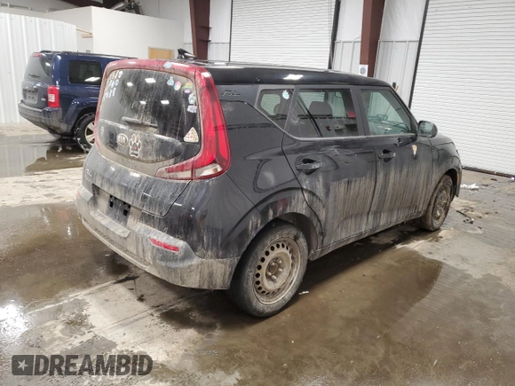 2020 Kia Soul LX with VIN KNDJ23AU2L7029657, listed as a Copart auction lot 44763485 with 0 mi miles and Salvage Title. Bid and sale history available at carsss.com. Image 3.