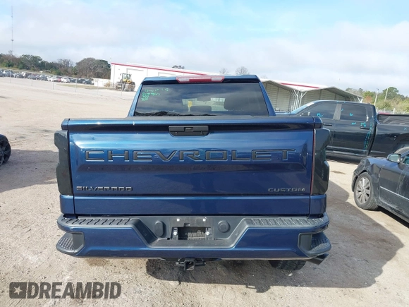 2020 Chevrolet Silverado 1500 Custom with VIN 3GCPWBEH3LG172322, listed as a IAAI auction lot 41496946 with 52,312 mi miles. Bid and sale history available at carsss.com. Image 16.