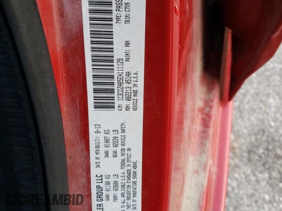 2014 Dodge Avenger SE with VIN 1C3CDZAB5EN111129, listed as a Copart auction lot 48968485 with 157,243 mi miles and Salvage Title. Bid and sale history available at carsss.com. Image 13.