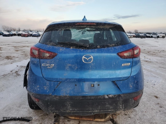 2016 Mazda CX-3 Sport with VIN JM1DKFB74G0132603, listed as a Copart auction lot 45465775 with 49,067 mi miles and Salvage Title. Bid and sale history available at carsss.com. Image 6.