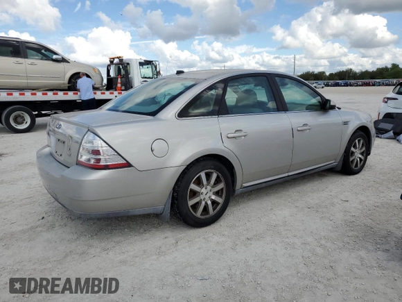 2008 Ford Taurus SEL with VIN 1FAHP24W58G175538, listed as a Copart auction lot 80044584 with 0 mi miles and Salvage Title. Bid and sale history available at carsss.com. Image 3.
