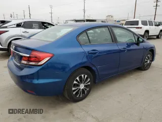 2015 Honda Civic Sedan LX with VIN 19XFB2F5XFE220989, listed as a Copart auction lot 55122805 with 116,410 mi miles and Salvage Title. Bid and sale history available at carsss.com. Image 3.