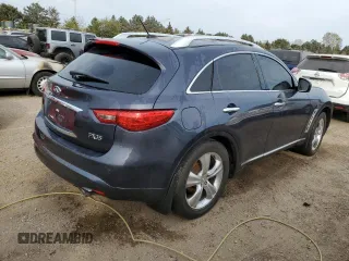 2009 Infiniti FX35 with VIN JNRAS18W39M156360, listed as a Copart auction lot 74988014 with 206,260 mi miles and Salvage Title. Bid and sale history available at carsss.com. Image 3.