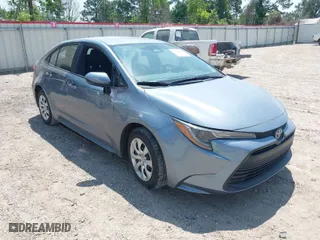 2024 Toyota Corolla LE with VIN 5YFB4MDE4RP166275, listed as a IAAI auction lot 42029305 with 25,010 mi miles. Bid and sale history available at carsss.com. Image 1.