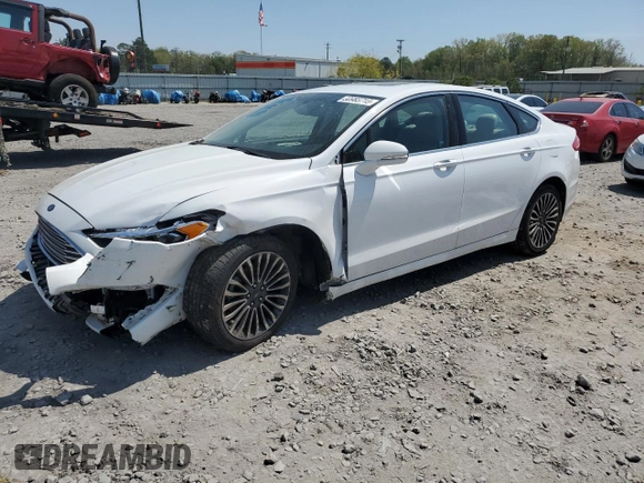 2017 Ford Fusion Titanium with VIN 3FA6P0K97HR131672, listed as a Copart auction lot 50983715 with 123,666 mi miles and Salvage title. Bid and sale history available at DreamBid. Image 1.