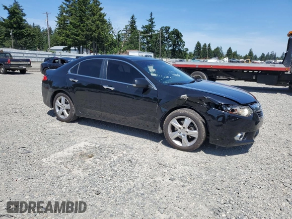 2013 Acura TSX with VIN JH4CU2F45DC002420, listed as a Copart auction lot 58570715 with 110,624 mi miles and Salvage title. Bid and sale history available at DreamBid. Image 4.