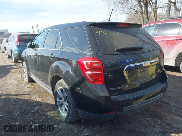 2017 Chevrolet Equinox LS with VIN 2GNFLEEK1H6335206, listed as a IAAI auction lot 41711210 with 99,945 mi miles. Bid and sale history available at carsss.com. Image 3.