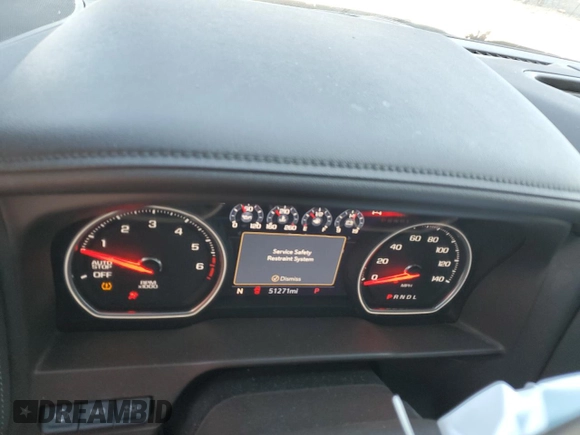 2020 Chevrolet Silverado 1500 LTZ with VIN 3GCUYGED1LG366550, listed as a Copart auction lot 47831655 with 51,271 mi miles and Salvage Title. Bid and sale history available at DreamBid. Image 9.