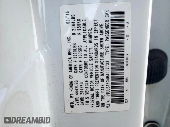 2017 Acura TLX with VIN 19UUB1F34HA002733, listed as a Copart auction lot 51341875 with 184,982 mi miles and Salvage Title. Bid and sale history available at carsss.com. Image 13.