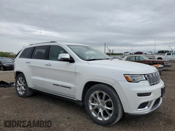 2019 Jeep Grand Cherokee Summit with VIN 1C4RJFJT4KC848996, listed as a Copart auction lot 54974925 with 106,517 mi miles and Salvage title. Bid and sale history available at DreamBid. Image 4.