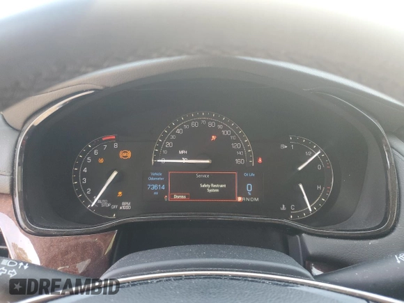 2018 Cadillac CTS RWD z VIN 1G6AP5SX2J0133290, wystawiony jako Copart lot #55268105 z przebiegiem 73 614 mil mil oraz Szkoda całkowita • Salvage title. Historia ofert i sprzedaży dostępna na DreamBid. Obrazek 9.