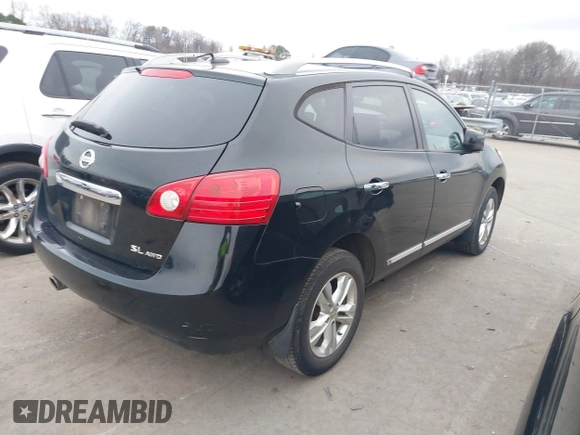 2013 Nissan Rogue S with VIN JN8AS5MVXDW657168, listed as a IAAI auction lot 41511587 with 192,576 mi miles and . Bid and sale history available at DreamBid. Image 4.