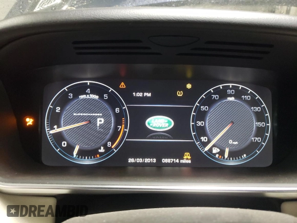2014 Land Rover Range Rover Sport Supercharged with VIN SALWR2TF2EA379458, listed as a Copart auction lot 88543045 with 88,714 mi miles and Salvage title. Bid and sale history available at DreamBid. Image 9.