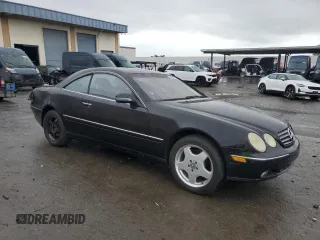 2002 Mercedes-Benz CL 500/600 with VIN WDBPJ75J52A027910, listed as a Copart auction lot 80336324 with 179,024 mi miles and Salvage Title. Bid and sale history available at DreamBid. Image 4.