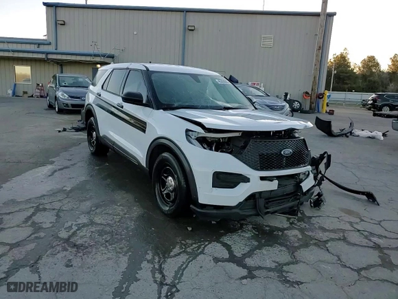 2021 Ford Police Interceptor Utility with VIN 1FM5K8AB8MGA96435, listed as a Copart auction lot 45303085 with 50,920 mi miles and Salvage Title. Bid and sale history available at carsss.com. Image 14.