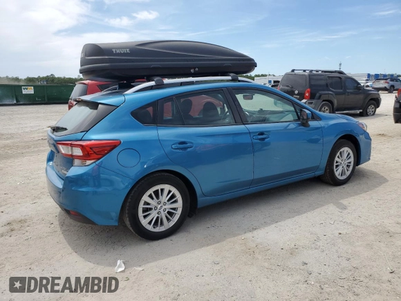 2017 Subaru Impreza Premium with VIN 4S3GTAD69H3723771, listed as a Copart auction lot 55430675 with 27,451 mi miles and Salvage title. Bid and sale history available at DreamBid. Image 3.