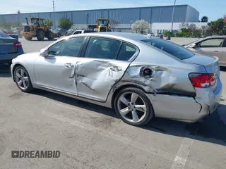 2008 Lexus GS 350 with VIN JTHBE96S580041595, listed as a IAAI auction lot 41858396 with 1 mi miles. Bid and sale history available at carsss.com. Image 3.