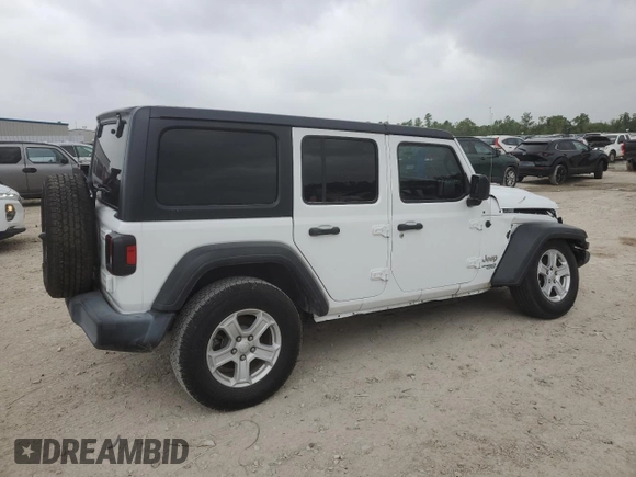 2020 Jeep Wrangler Unlimited Sport S with VIN 1C4HJXDG9LW311833, listed as a Copart auction lot 49344435 with 61,759 mi miles and Salvage title. Bid and sale history available at DreamBid. Image 3.
