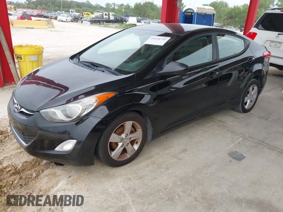 2012 Hyundai Elantra Limited with VIN KMHDH4AEXCU181497, listed as a IAAI auction lot 42634732 with 109,652 mi miles and . Bid and sale history available at DreamBid. Image 2.