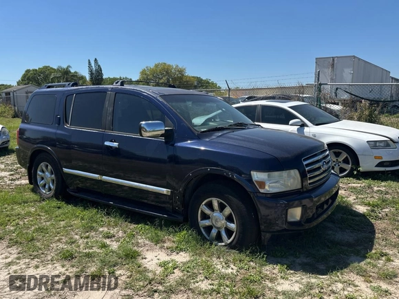 2007 Infiniti QX56 with VIN 5N3AA08A47N804400, listed as a Copart auction lot 49130125 with 202,776 mi miles and Clean Title. Bid and sale history available at carsss.com. Image 1.